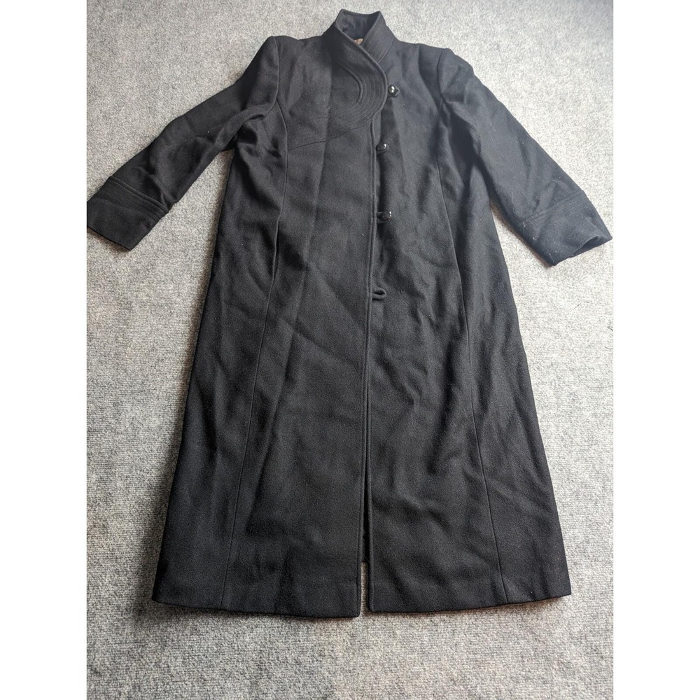 Beau Brem Vintage Wool Coat Womens Size 16 Black  Made in USA
